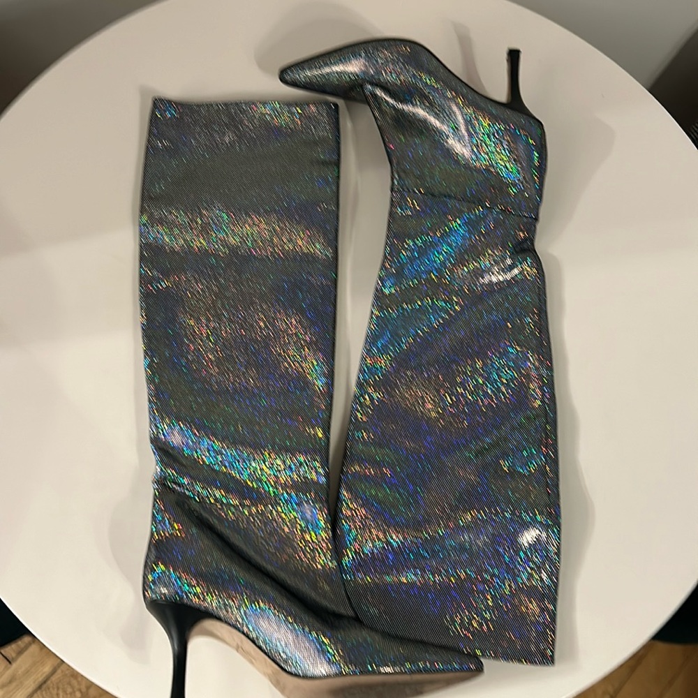 Tamara Mellon knee high sparkle boots. Gently worn size 37.5